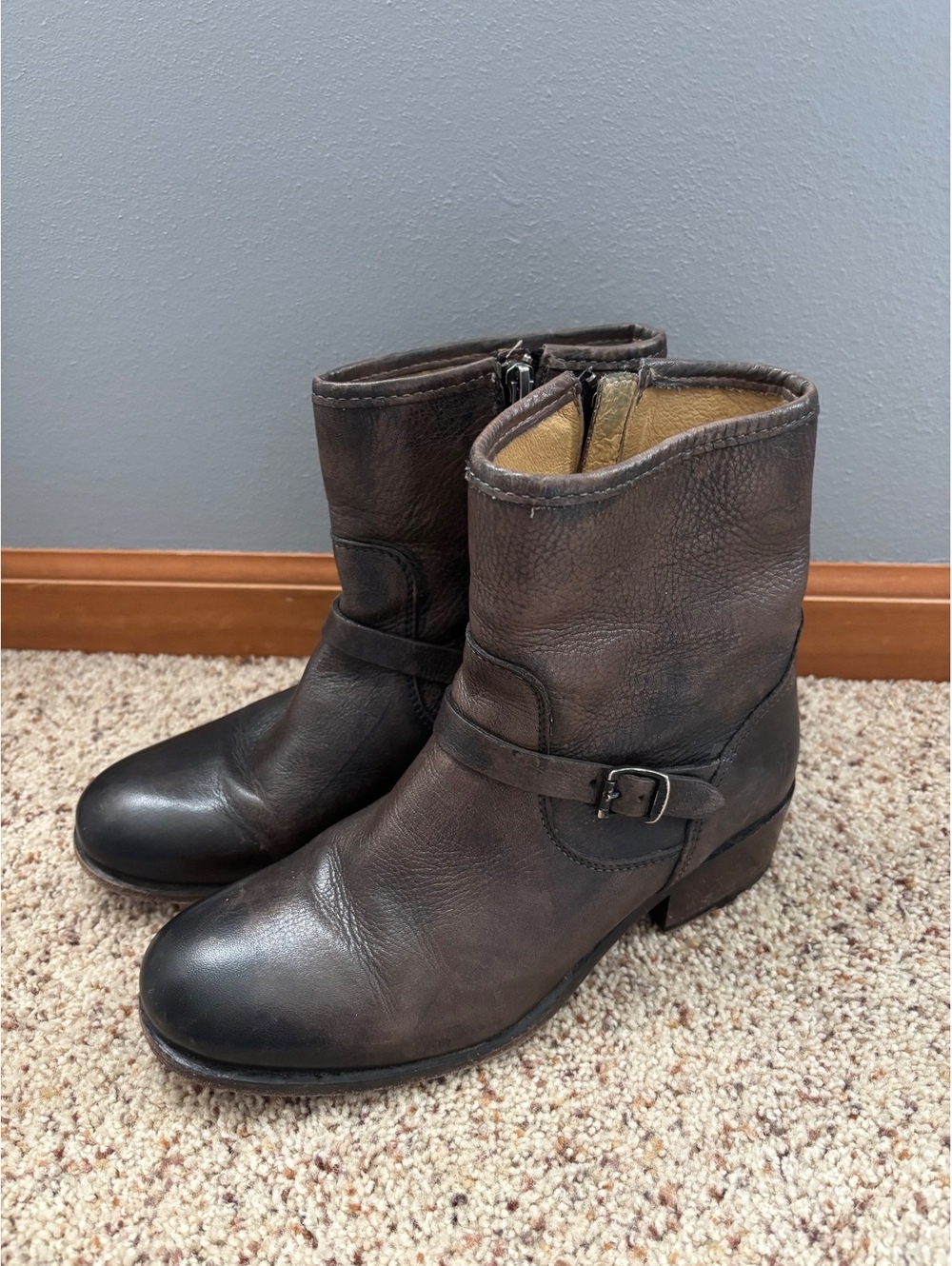 Frye Women's Brown Leather Ankle Boots Size 8B